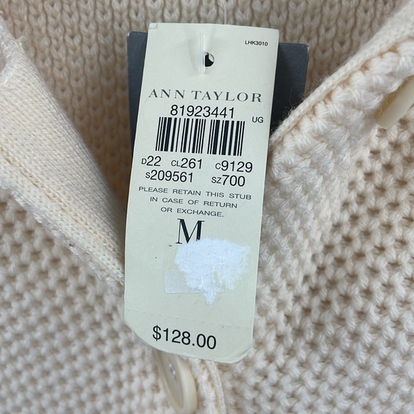 100% Extra Fine Merino Wool Brand New With Tags Med Button Up Sweater Cardigan - Picture 4 of 13
